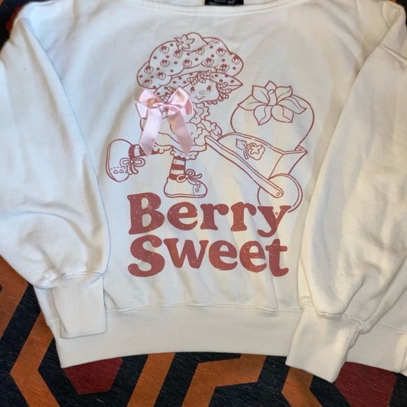 Berry Sweet White Sweatshirt - Picture 1 of 11